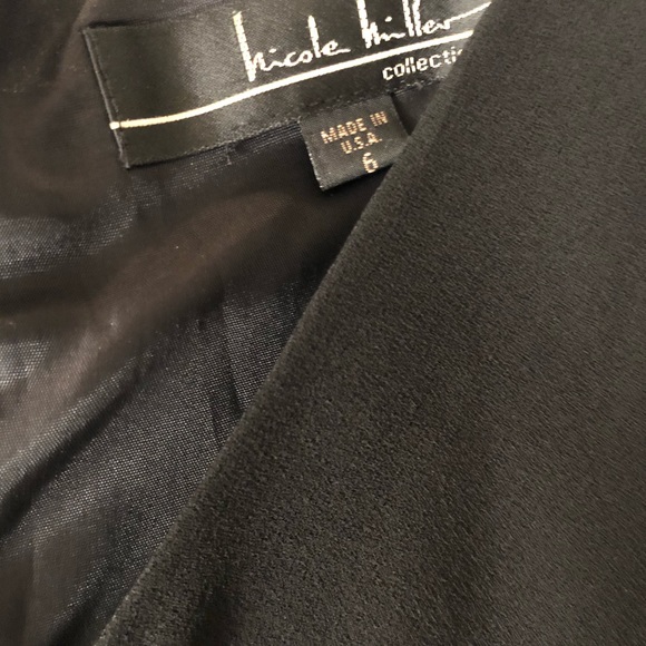 Nicole Miller Black Dress Women’s Size 6 - Picture 6 of 9